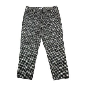 REED Womens Crop Pants Size 10 Black White Plaid Gingham‎ Stretch Workwear
